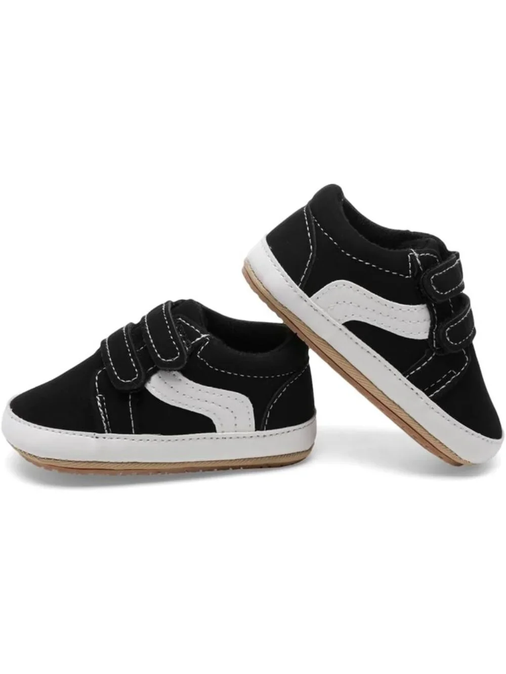 Unisex Baby Canvas First Walkers Shoes - Non-Slip Soft Sole Crib Sneakers